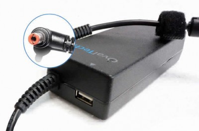 Adaptador para Computadora Portátil  OVALTECH 20V/4.5AH C/Blister + USB